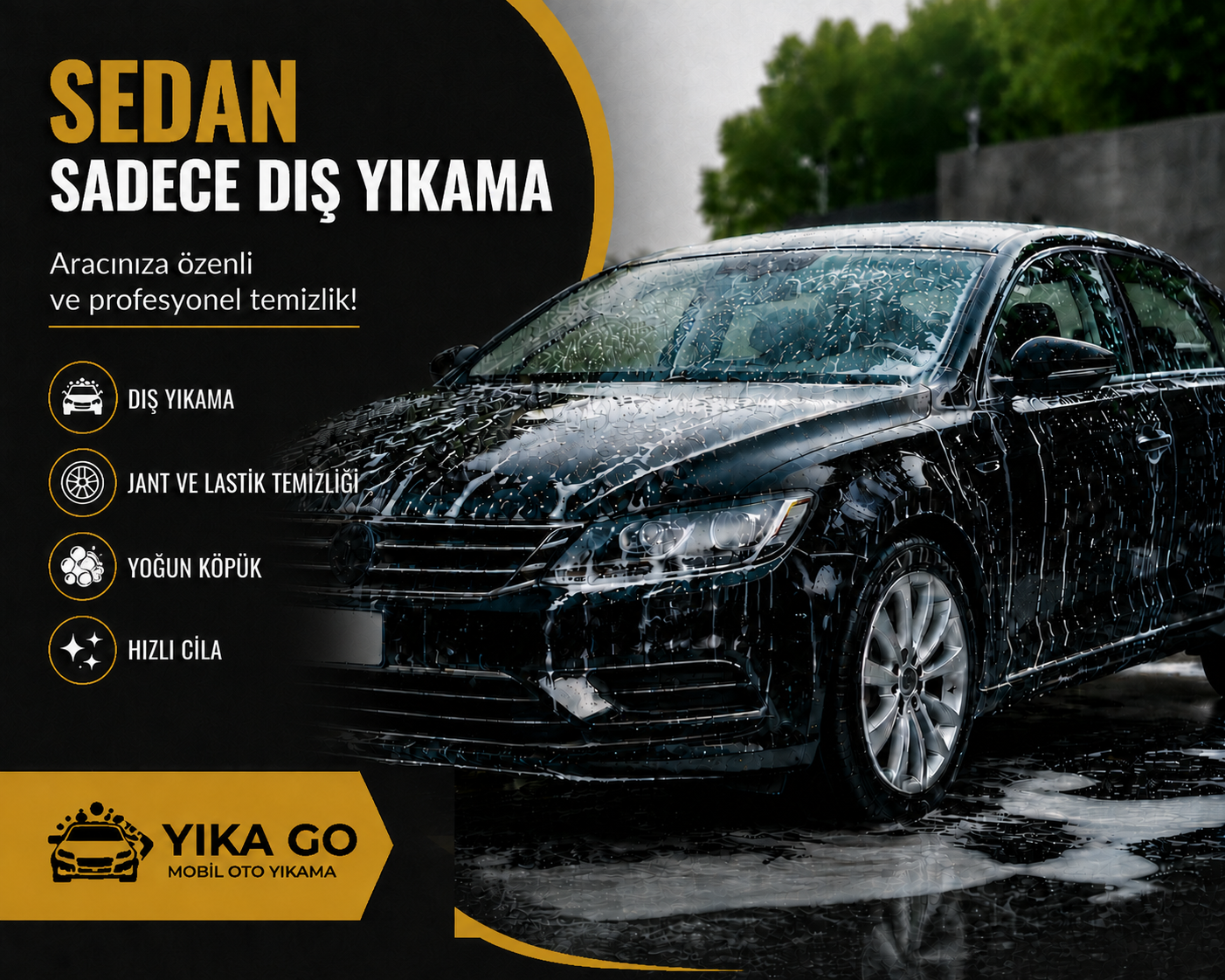 Sedan Sadece Dış Yıkama